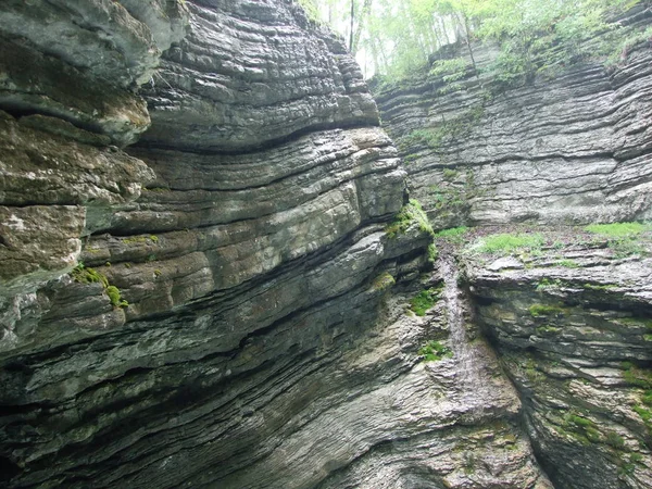 Thur River Canyon Unterwasser Kanton Gallen Zwitserland — Stockfoto