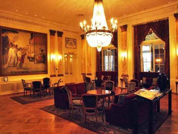 Interior Lobby Hotel Centro Cidade Berna Capital Confederação Suíça — Fotografia de Stock