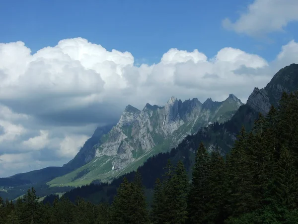 Alp Peyzaj Lutisalp Alanı Canton Gallen Sviçre — Stok fotoğraf