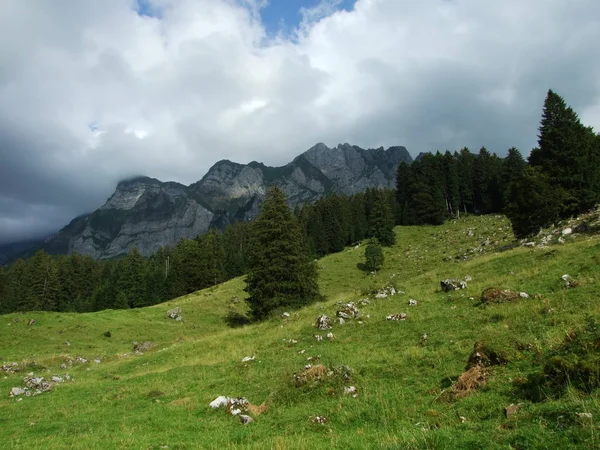 Alpine Landschap Van Santisalp Ruimte Zwitserse Gallen — Stockfoto