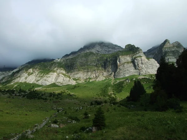 Alpine Landschaft Von Wideralp Area Kanton Gallen Schweiz — Stockfoto