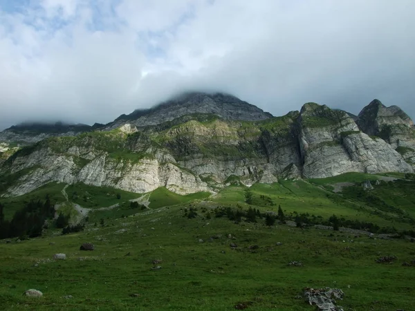 Peisajul Alpin Zonei Wideralp Cantonul Gallen Elveția — Fotografie, imagine de stoc