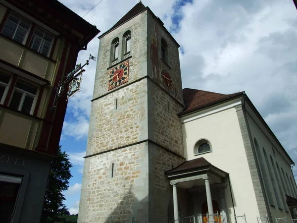 Parish Church Mauritius Staden Appenzell Canton Appenzell Innerrhoden Schweiz — Stockfoto