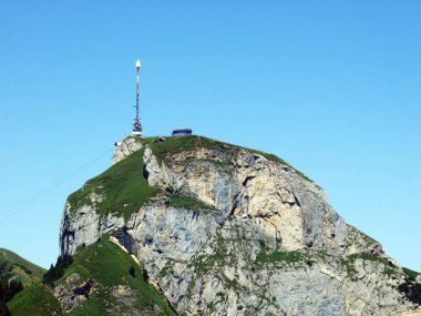 Peak Hoher Kasten dağ kitle Alpstein -: Appenzell Innerrhoden Canton, İsviçre için görüntüleyin