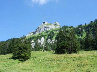 Peak Hoher Kasten dağ kitle Alpstein -: Appenzell Innerrhoden Canton, İsviçre için görüntüleyin