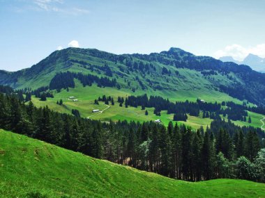 Neuenalpspitz tepe Obertoggenburg dağ - Canton St. Gallen, İsviçre