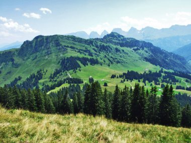 Neuenalpspitz tepe Obertoggenburg dağ - Canton St. Gallen, İsviçre