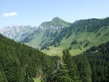 Obertoggenburg Sıradağları ve Santis tepe - Canton St. Gallen, İsviçre