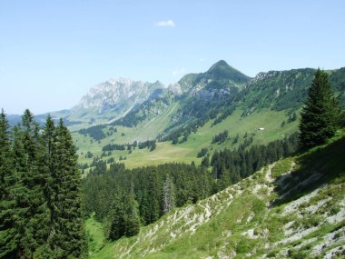Obertoggenburg Sıradağları ve Santis tepe - Canton St. Gallen, İsviçre