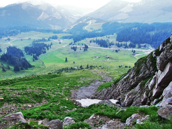 Alpine Landschaft Von Wideralp Area Kanton Gallen Schweiz — Stockfoto