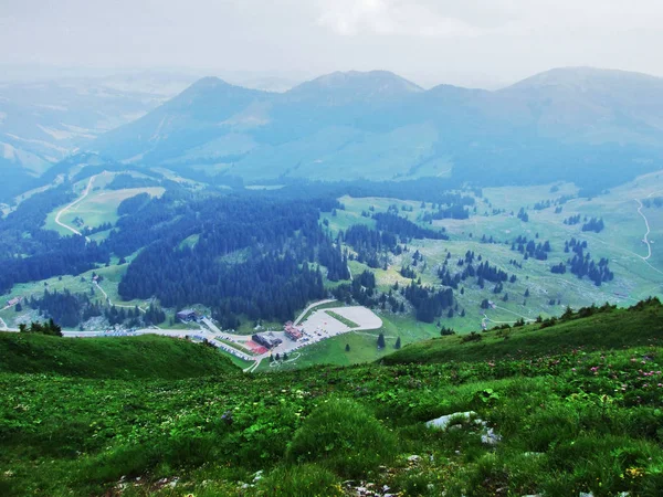 Alpine Landschap Van Wideralp Ruimte Zwitserse Gallen — Stockfoto