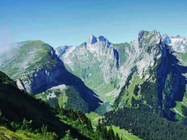 Alp Gölü Fahlensee dağ Alpstein -: Appenzell Innerrhoden Canton, İsviçre