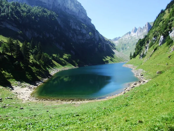 Alpiner Fahlensee Alpstein Kanton Appenzell Innerrhoden Schweiz — Stockfoto