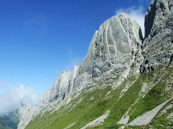 Blick Auf Den Chruzberg Alpstein Kanton Appenzell Innerrhoden Schweiz — Stockfoto