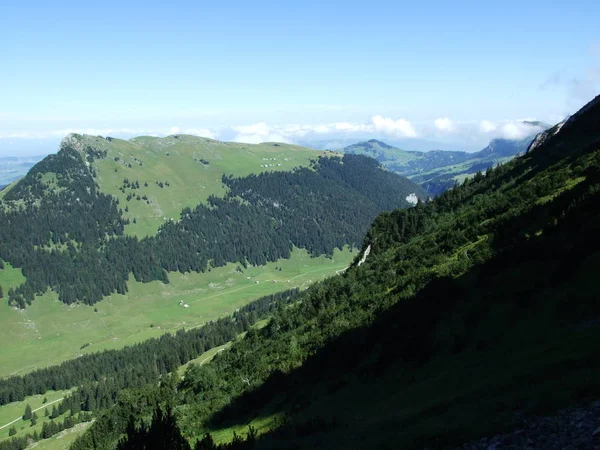 Paisaje Entorno Cordillera Alpstein Cantón Appenzell Innerrhoden Suiza — Foto de Stock