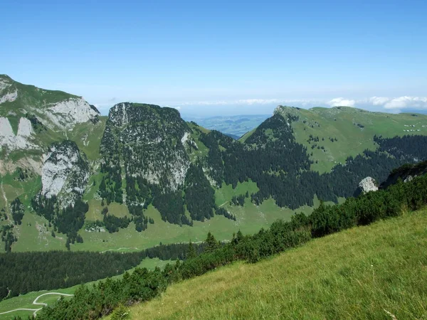 Táj Környezet Alpstein Hegység Canton Appenzell Innerrhoden Svájc — Stock Fotó