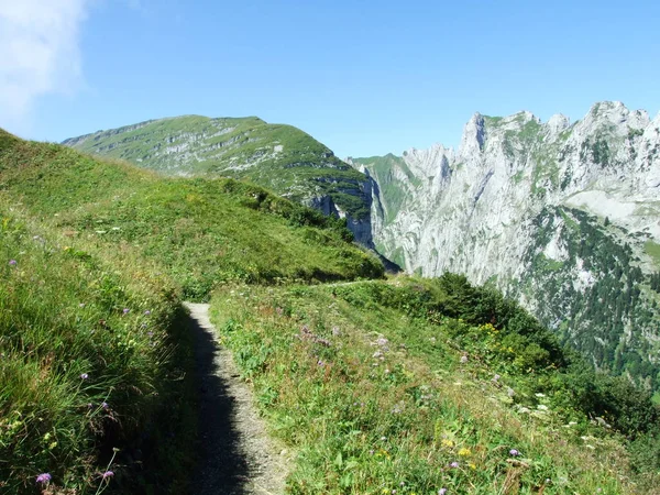 Landschaft Und Umwelt Des Alpsteingebirges Kanton Appenzell Innerrhoden Schweiz — Stockfoto