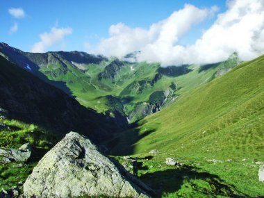 Pitoresk mera ve tepeler Ostschweiz bölgesi - Canton St. Gallen, İsviçre
