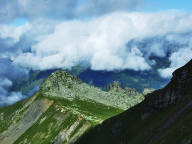 Pitoresk mera ve tepeler Ostschweiz bölgesi - Canton St. Gallen, İsviçre