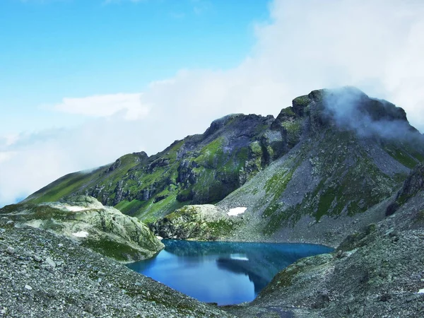 Alp Lake Wildsee Altında Pizol Yüksek Dağ Glarus Alps Canton — Stok fotoğraf