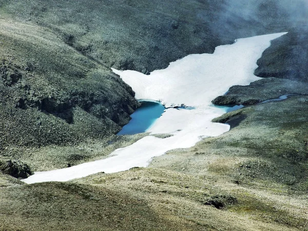 Alpine Seen Durch Eisbergschmelze Den Glarner Alpen Kanton Gallen Schweiz — Stockfoto