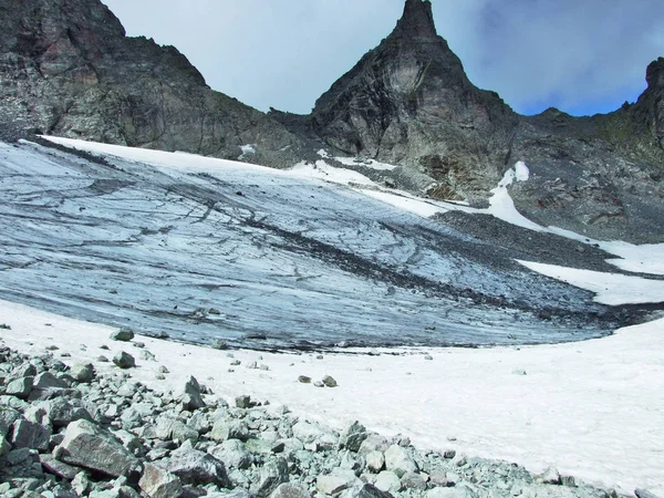 Gletsjer Pizolgletscher Onder Pizol Piek Bergketen Glarner Alpen Kanton Gallen — Stockfoto