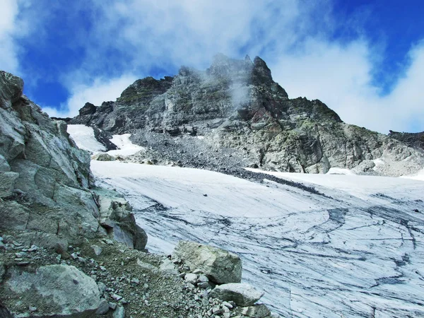 Pizolgletscher Παγετώνας Κάτω Από Την Κορυφή Pizol Στο Οροσειρά Glarus — Φωτογραφία Αρχείου