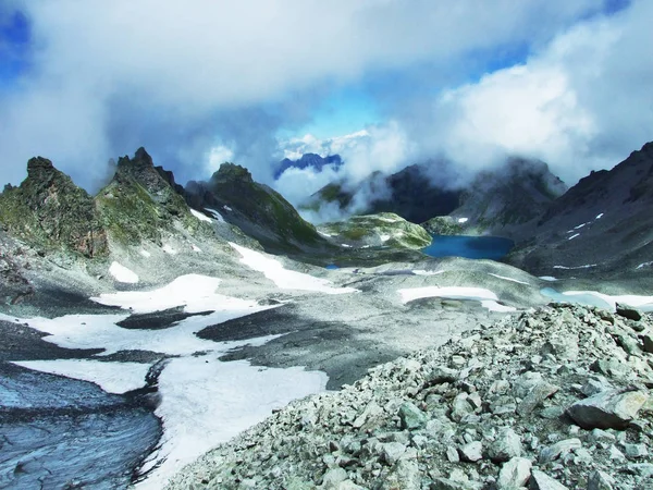 Glacier Pizolgletscher Sous Pic Pizol Dans Chaîne Montagnes Glaris Alpes — Photo