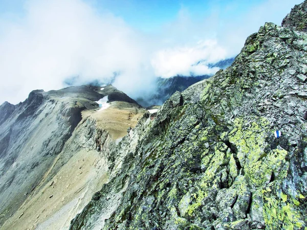 Vista Pico Del Pizol Masa Montañosa Los Alpes Glarus Cantón —  Fotos de Stock