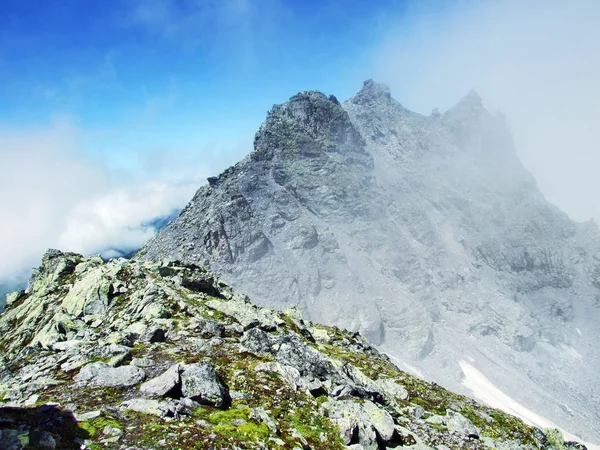 Blick Auf Den Pizol Gipfel Den Glarner Alpen Kanton Gallen — Stockfoto