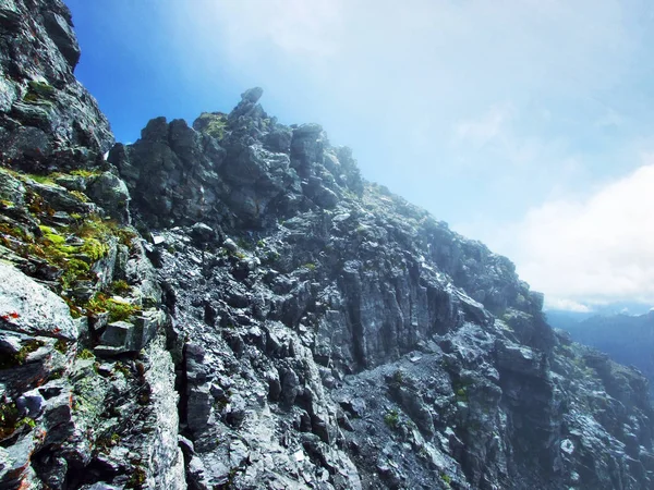 Δείτε Στην Κορυφή Pizol Στην Ορεινή Μάζα Glarus Άλπεις Καντόνιο — Φωτογραφία Αρχείου