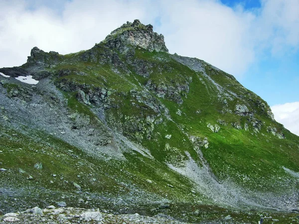 Znakomity Alpejską Atmosferę Wokół Górnej Części Pizol Pasmo Górskie Alpy — Zdjęcie stockowe