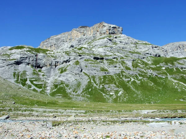 View Geissbutzibuchel Peak Mountain Mass Glarus Alps Canton Glarus Switzerland — Stock Photo, Image