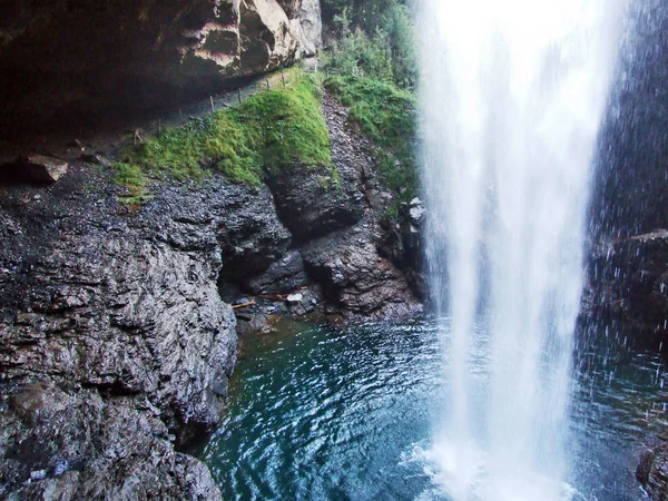 Vízesés Fatschbachfall Fatschbach Patak Canton Glarus Svájc — Stock Fotó