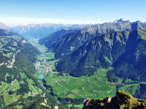 Incredible Views Linthal Valley Canton Glarus Switzerland — Stock Photo, Image