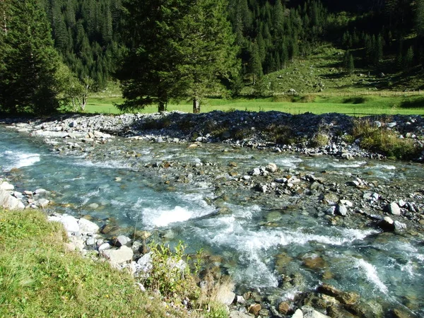 Fatschbach Proud Krásném Alpském Údolí Urner Boden Kanton Uri Švýcarsko — Stock fotografie