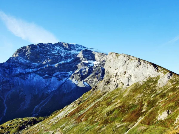 Der Gemsfairenstock Berg Der Glarner Alpen Der Grenze Zwischen Den — Stockfoto