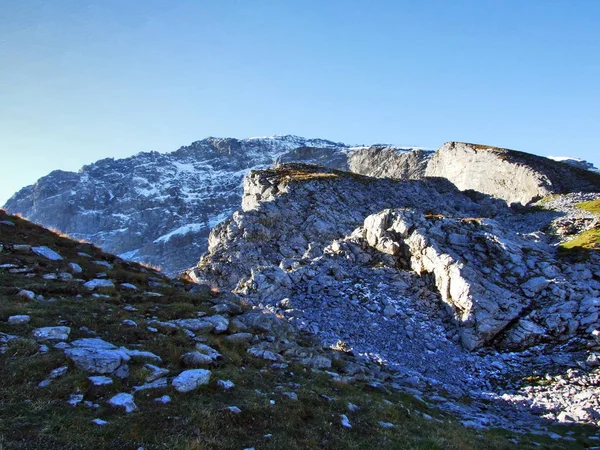 Steine Und Felsen Von Den Gipfeln Des Fisetengrat Chamerstock Und — Stockfoto