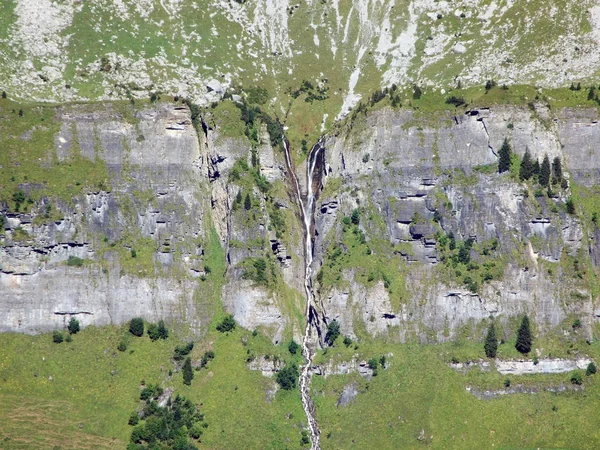 Камни Скалы Вершин Fisetengrat Chamerstock Области Кантоны Ури Гларус Швейцария — стоковое фото