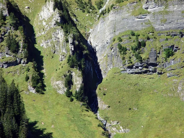 Πέτρες Και Βράχους Από Τις Κορυφές Του Fisetengrat Την Chamerstock — Φωτογραφία Αρχείου