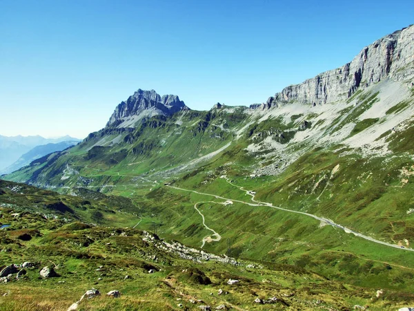 Klausenpass Δρόμος Mountain Pass Uri Ελβετία — Φωτογραφία Αρχείου