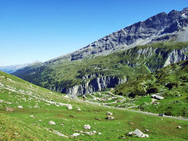 Klausenpass Δρόμος Mountain Pass Uri Ελβετία — Φωτογραφία Αρχείου