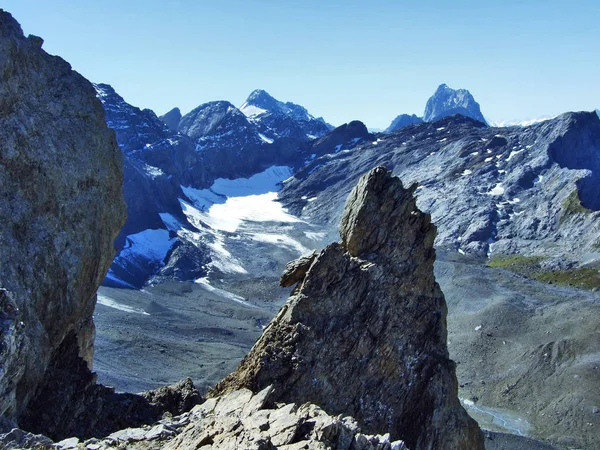 Rocas Piedras Bajo Cima Clariden Valle Alpino Urner Boden Cantón — Foto de Stock