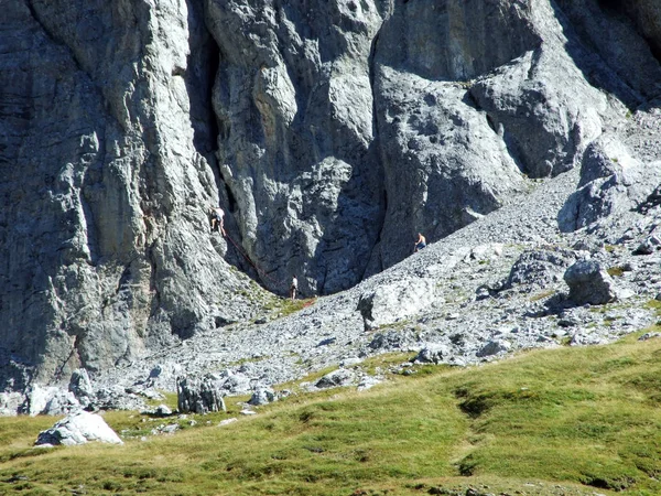 Rocas Piedras Bajo Cima Clariden Valle Alpino Urner Boden Cantón —  Fotos de Stock