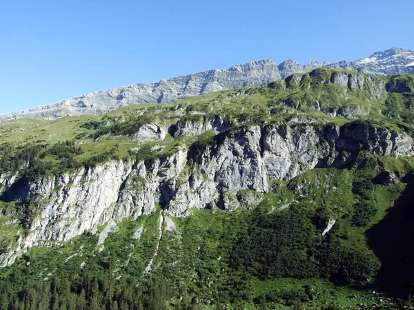 Rocas Piedras Bajo Cima Clariden Valle Alpino Urner Boden Cantón — Foto de Stock