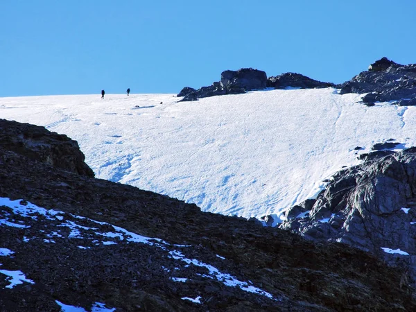 Alpine Gletsjer Onder Bovenste Clariden Kanton Uri Zwitserland — Stockfoto