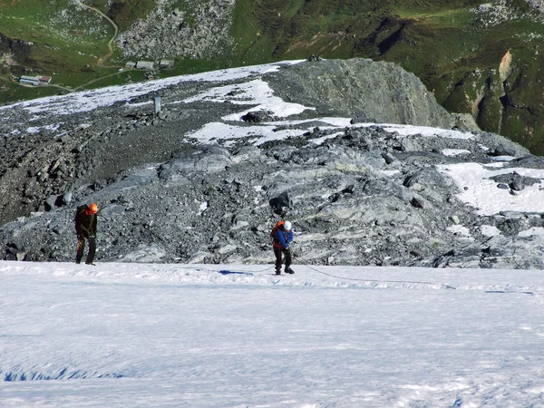 Alpine Gletsjer Onder Bovenste Clariden Kanton Uri Zwitserland — Stockfoto