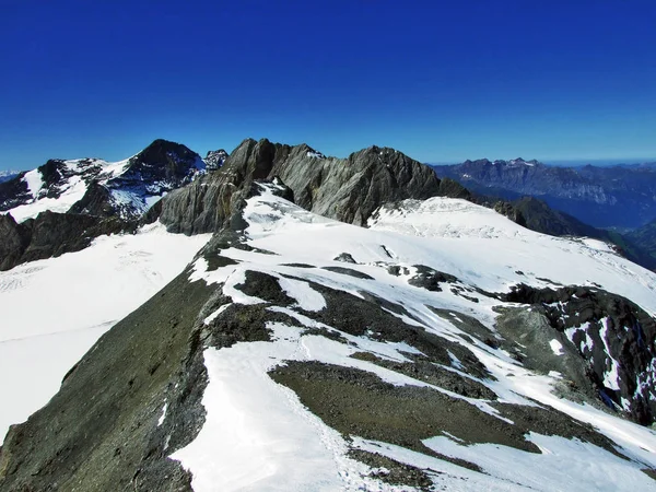 Ghiacciaio Alpino Sotto Cima Clariden Canton Uri Svizzera — Foto Stock
