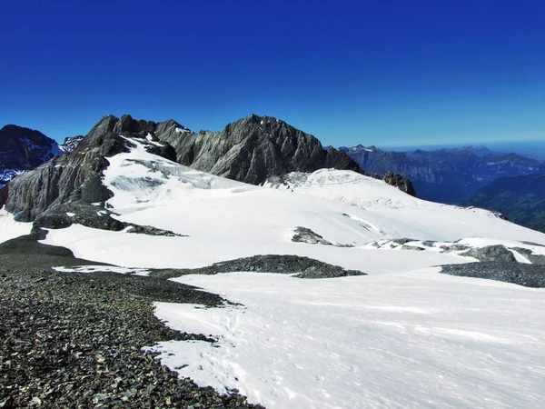 Glaciar Alpino Bajo Cima Clariden Cantón Uri Suiza —  Fotos de Stock