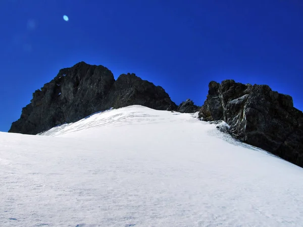 Alpský Ledovec Pod Horním Clariden Kanton Uri Švýcarsko — Stock fotografie